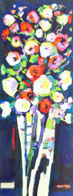 Frits van Eeden + Flowers in white vase